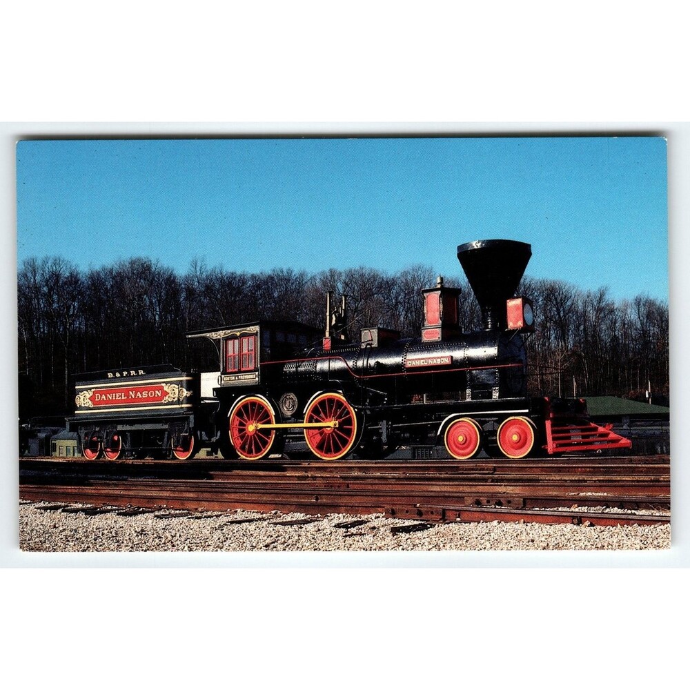 Vintage Photochrome Postcard of Daniel Nason Locomotive St. Louis MO